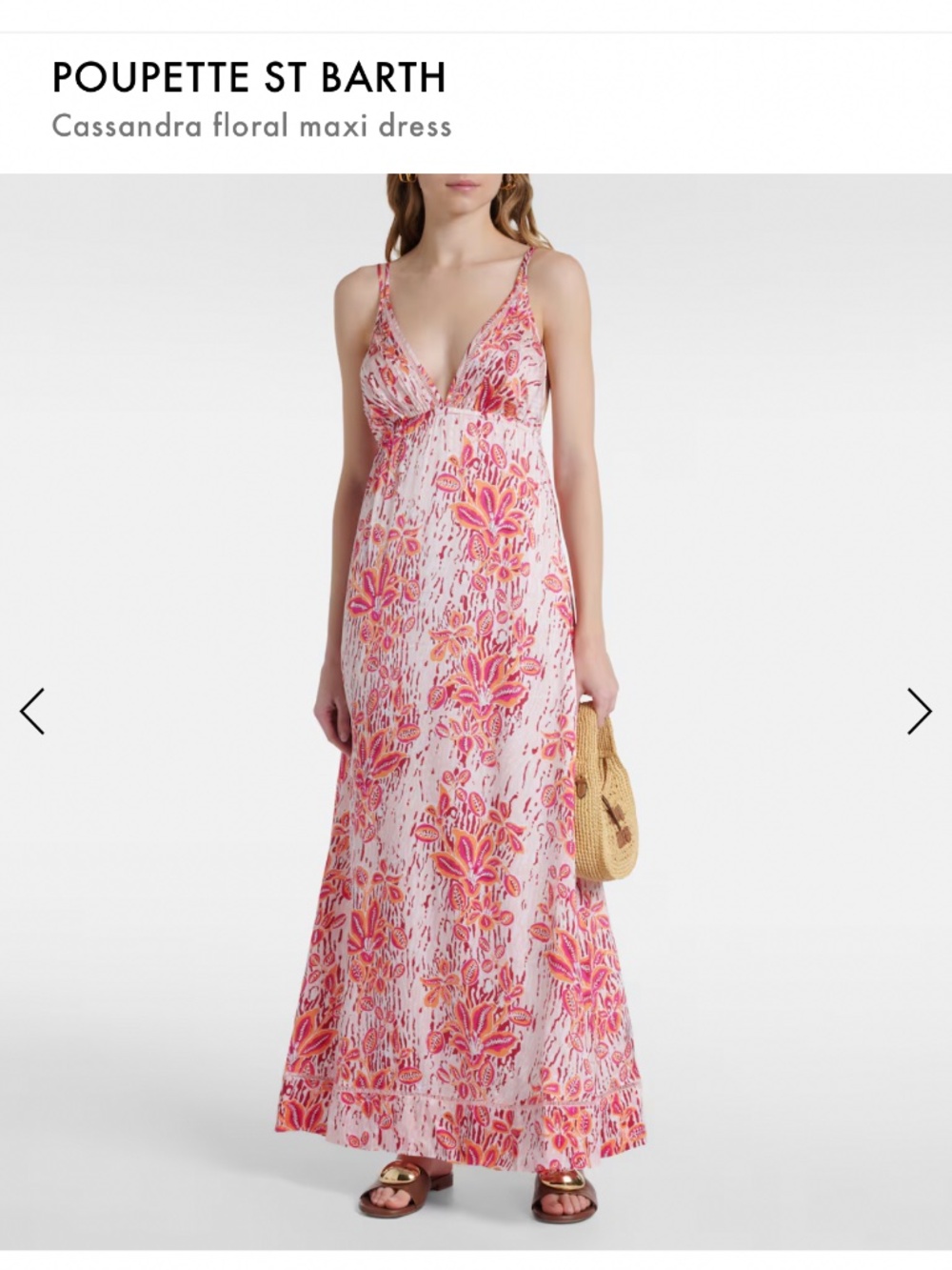💕 Poupette st Barth Cassandra floral maxi dress 💕NWT!